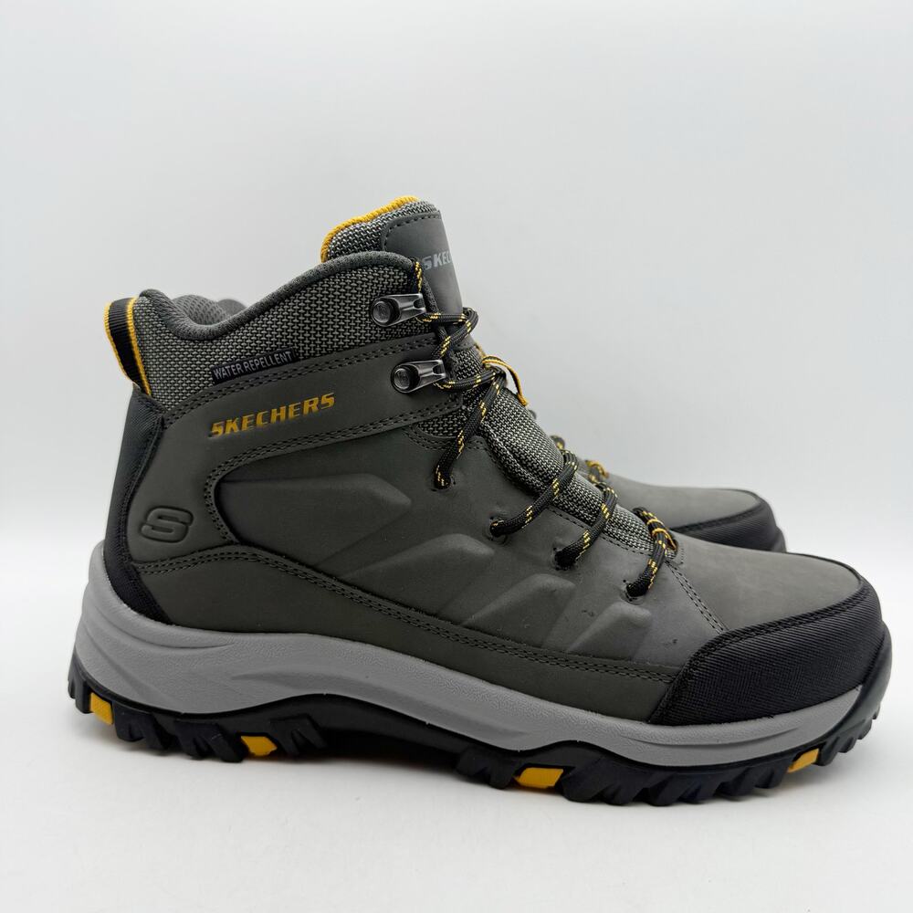Skechers Mens Relment Daggett Hiking Boots US 9 Grey Water Repellent NIB - Picture 3 of 13